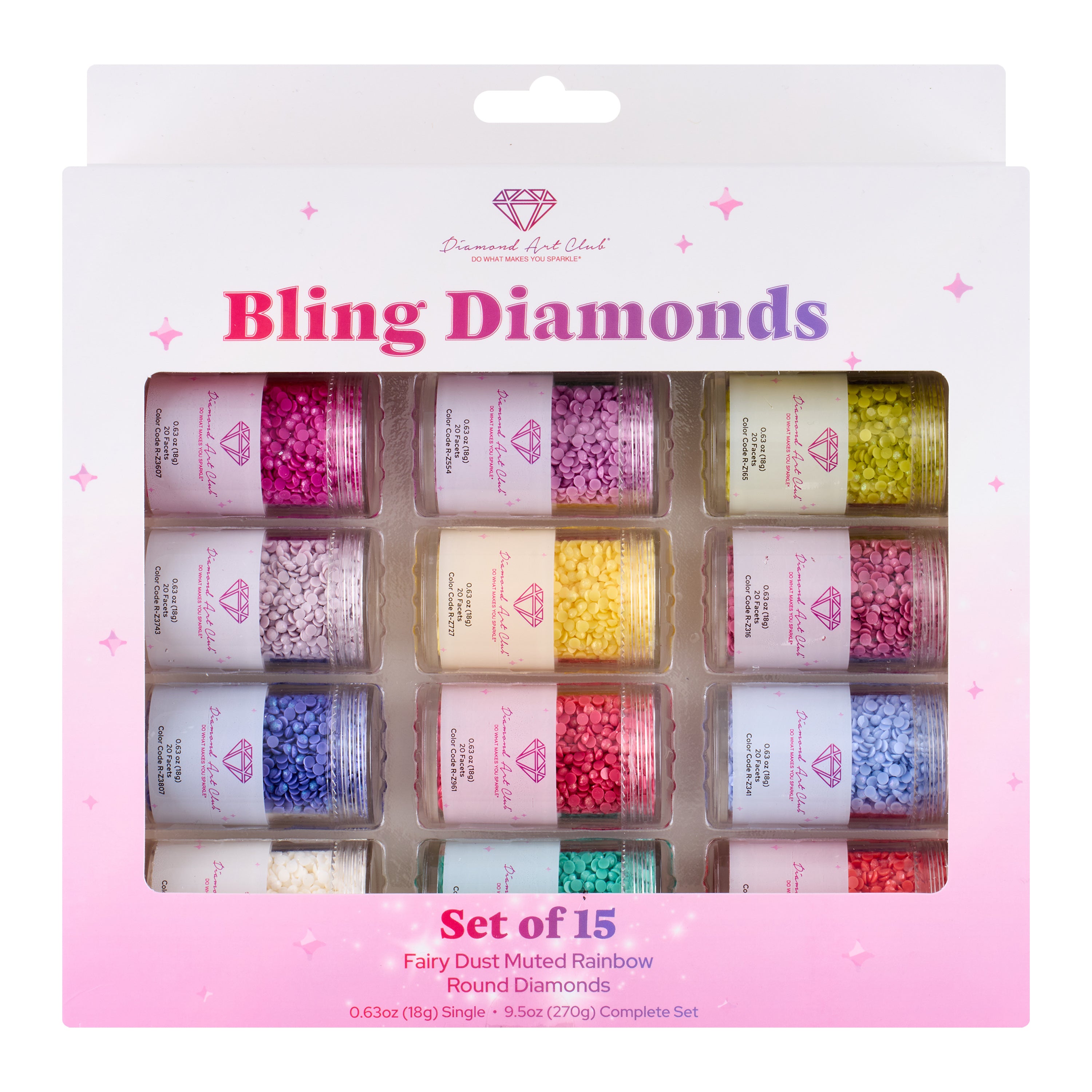 Fairy Dust® - Muted Rainbow Round (Set of 15) – Diamond Art Club