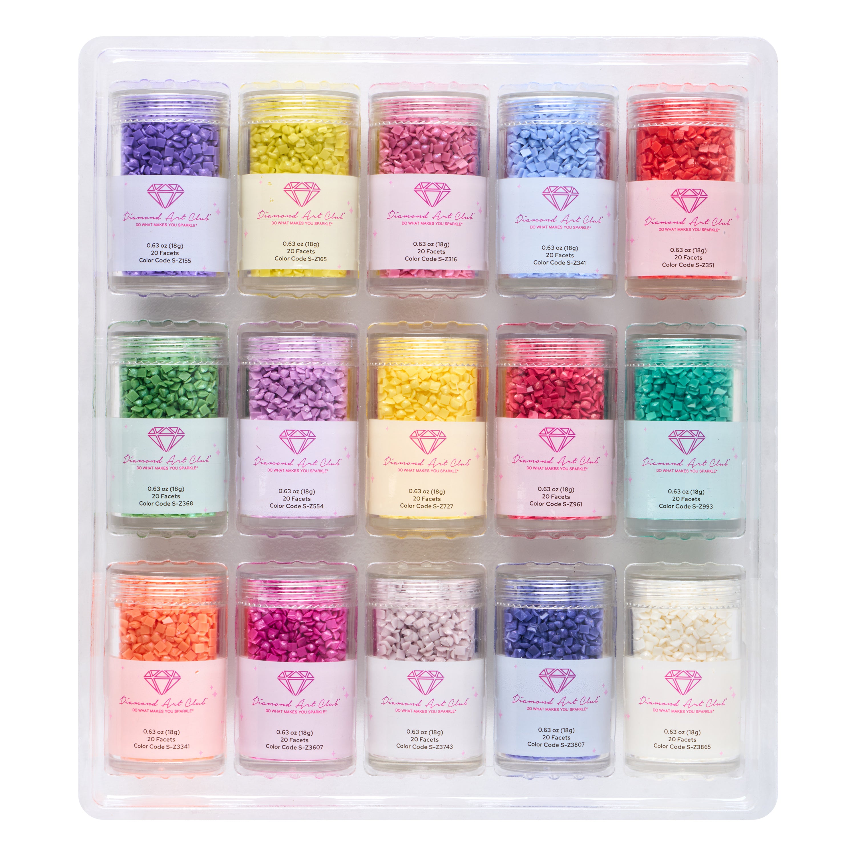 Fairy Dust® - Muted Rainbow Square (Set of 15) – Diamond Art Club