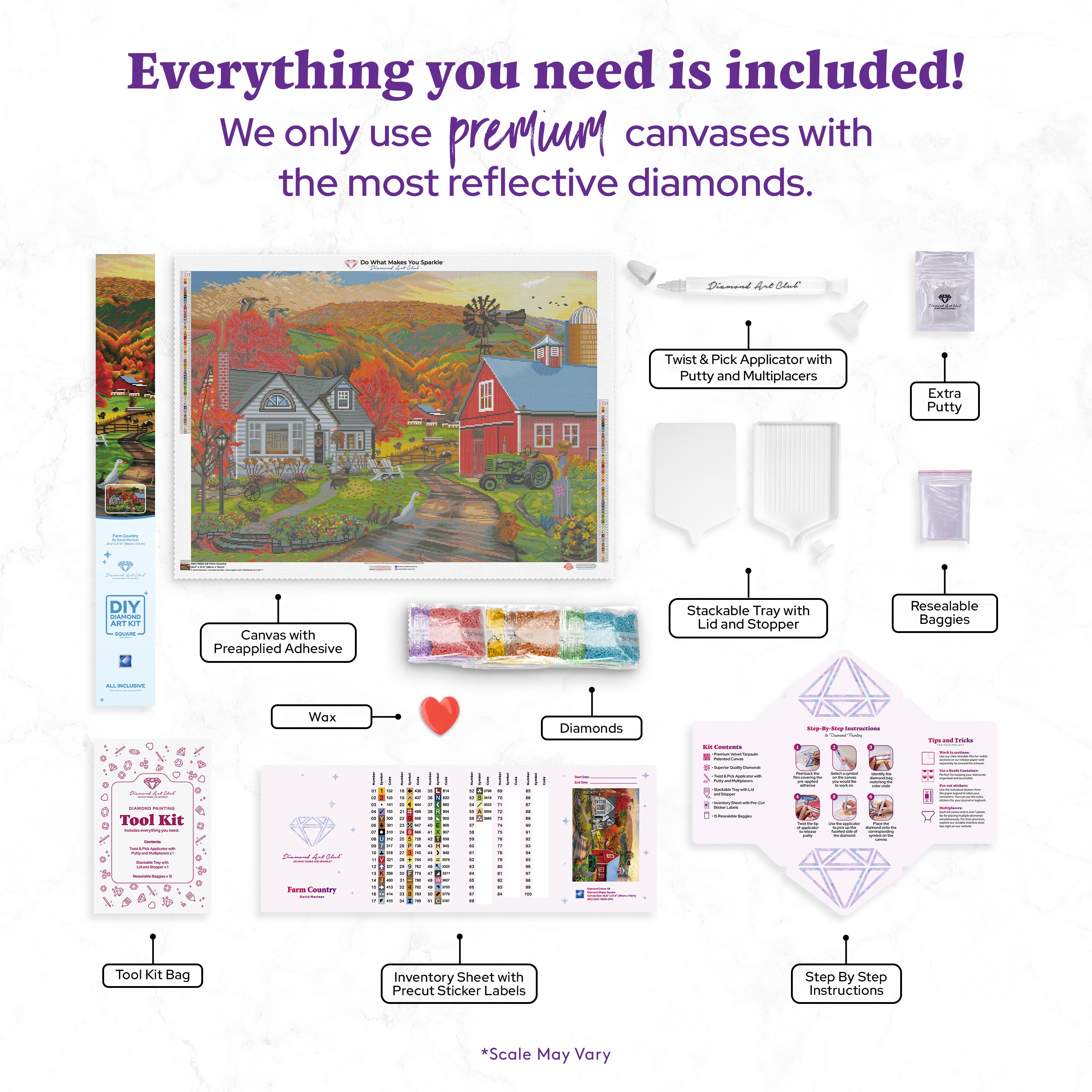 農村 ダイヤモンドアートキット – Diamond Art Club