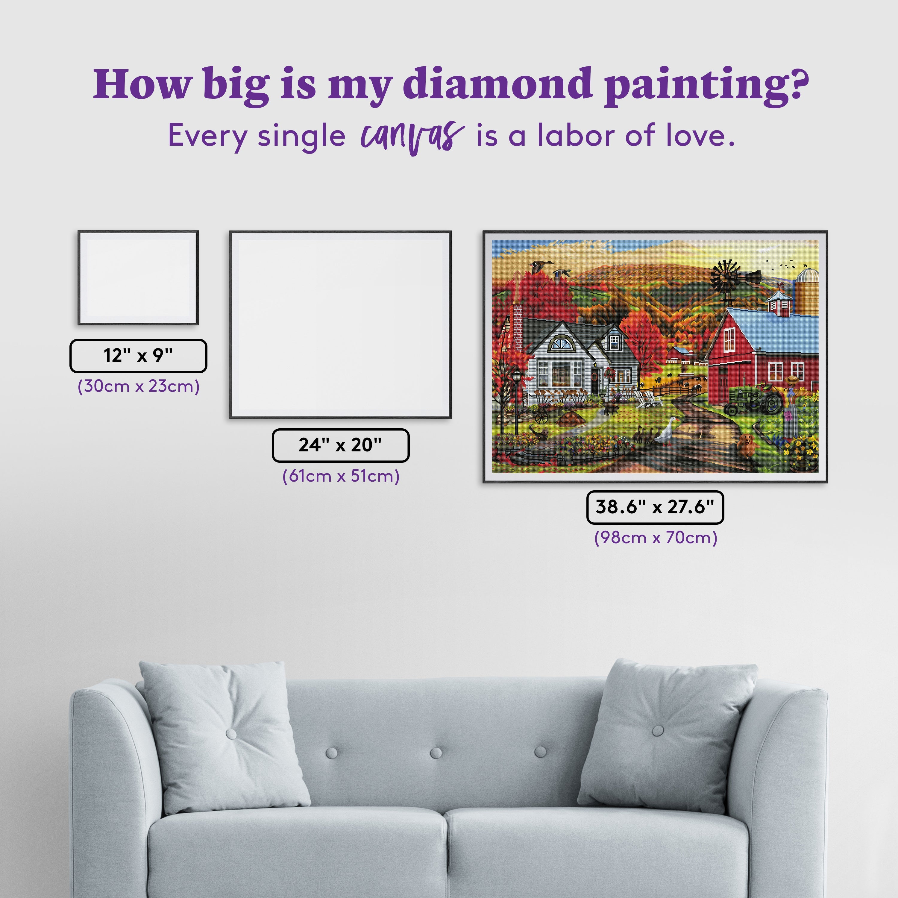 農村 ダイヤモンドアートキット – Diamond Art Club