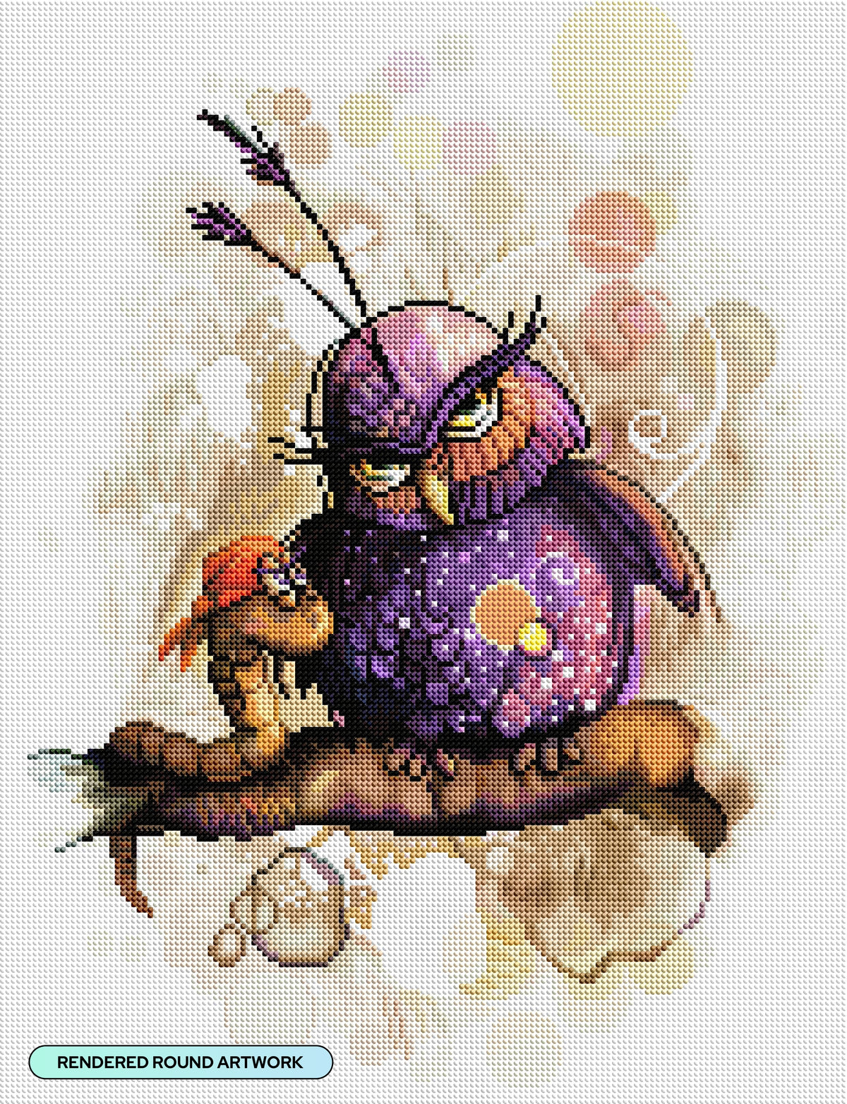 Diamond Painting Faye 17" x 22" (42.7cm x 55.6cm) / Round with 58 Colors including 4 Fairy Dust Diamonds / 31,310