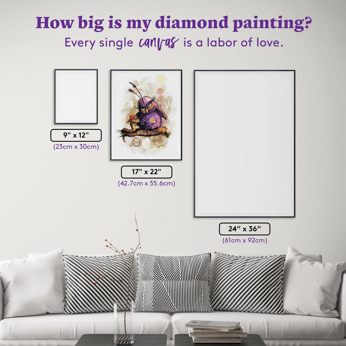 Diamond Painting Faye 17" x 22" (42.7cm x 55.6cm) / Round with 58 Colors including 4 Fairy Dust Diamonds / 31,310