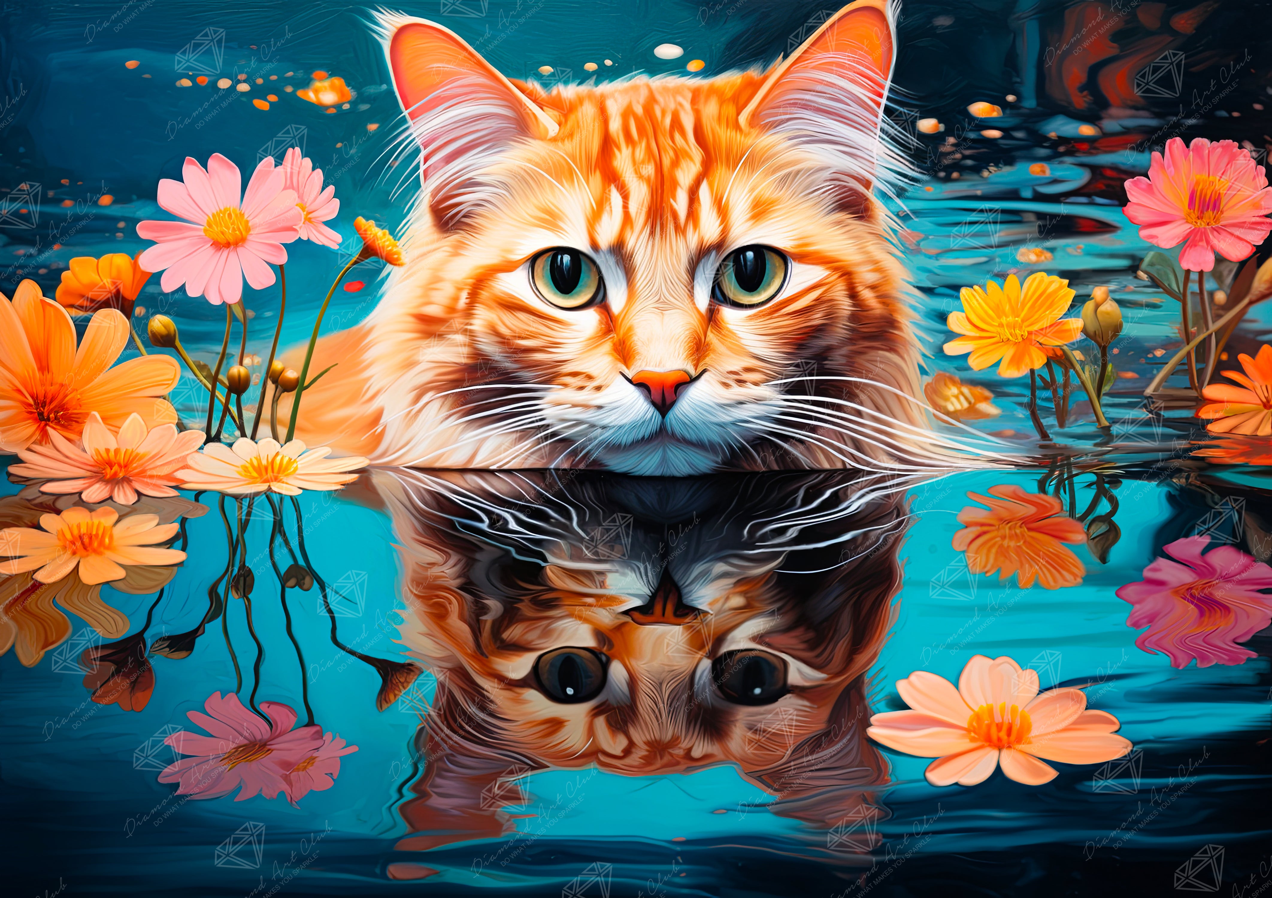 Feline Reflection – Diamond Art Club