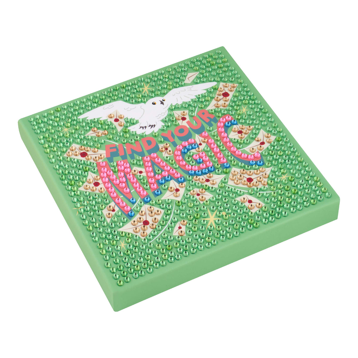 Diamond Painting Find Your Magic - Easy Gem™ Sparkle Boards 6" x 6" (15cm x 15cm) / Round with 4 Colors including 4 Iridescent Diamonds / 831