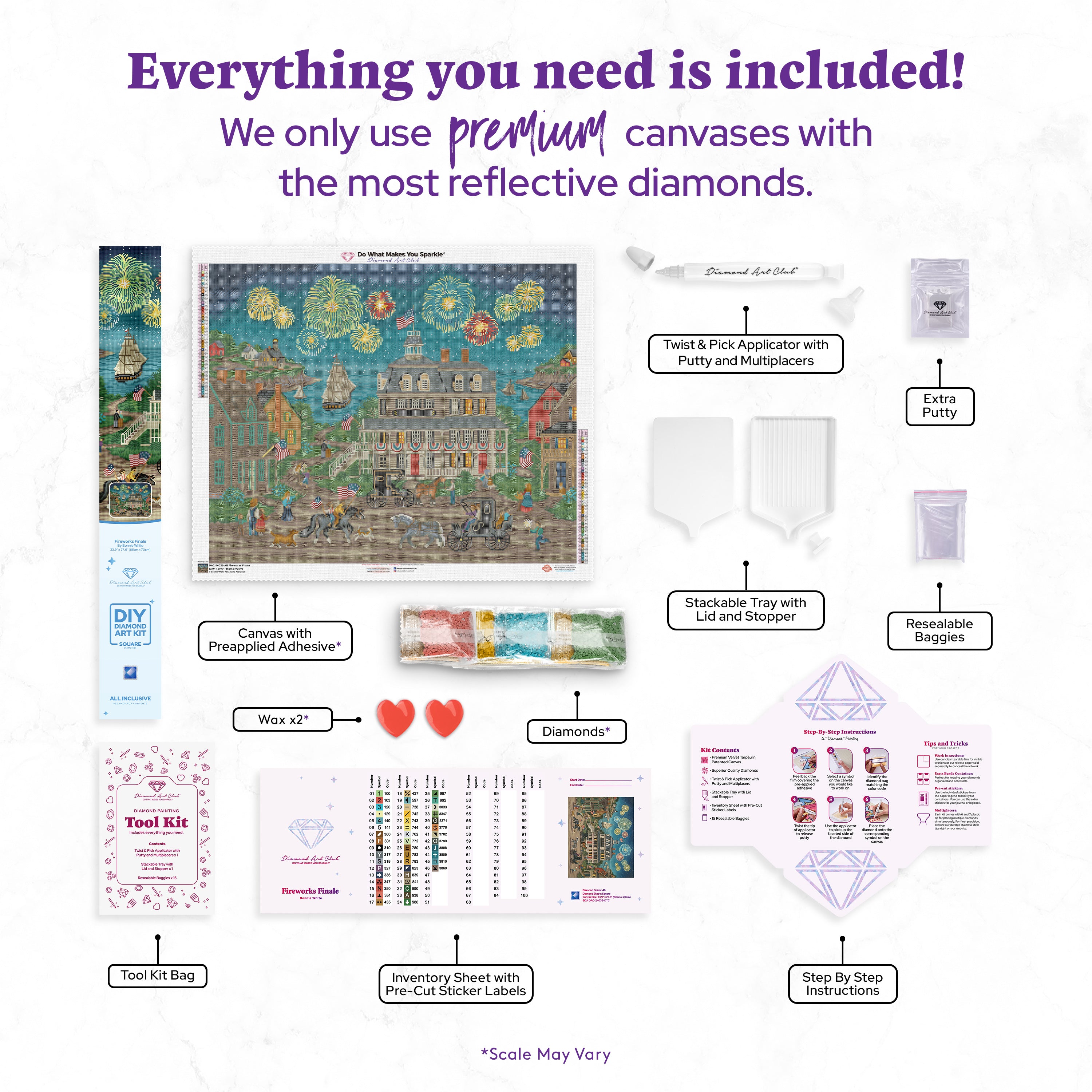 4th of July Arts, Crafts, Projects & Activities – Diamond Art Club