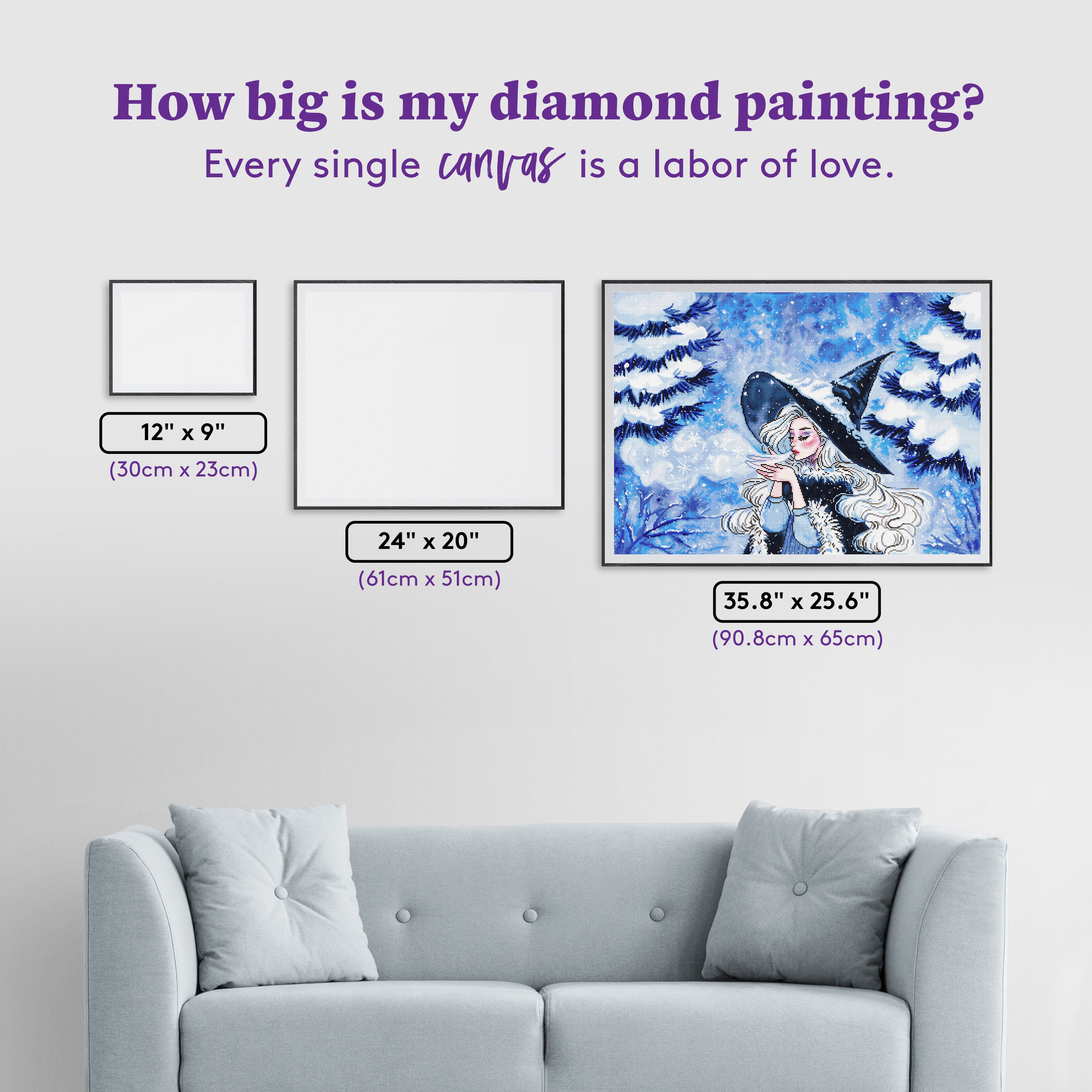 First Snow Diamond Painting Kit – Diamond Art Club