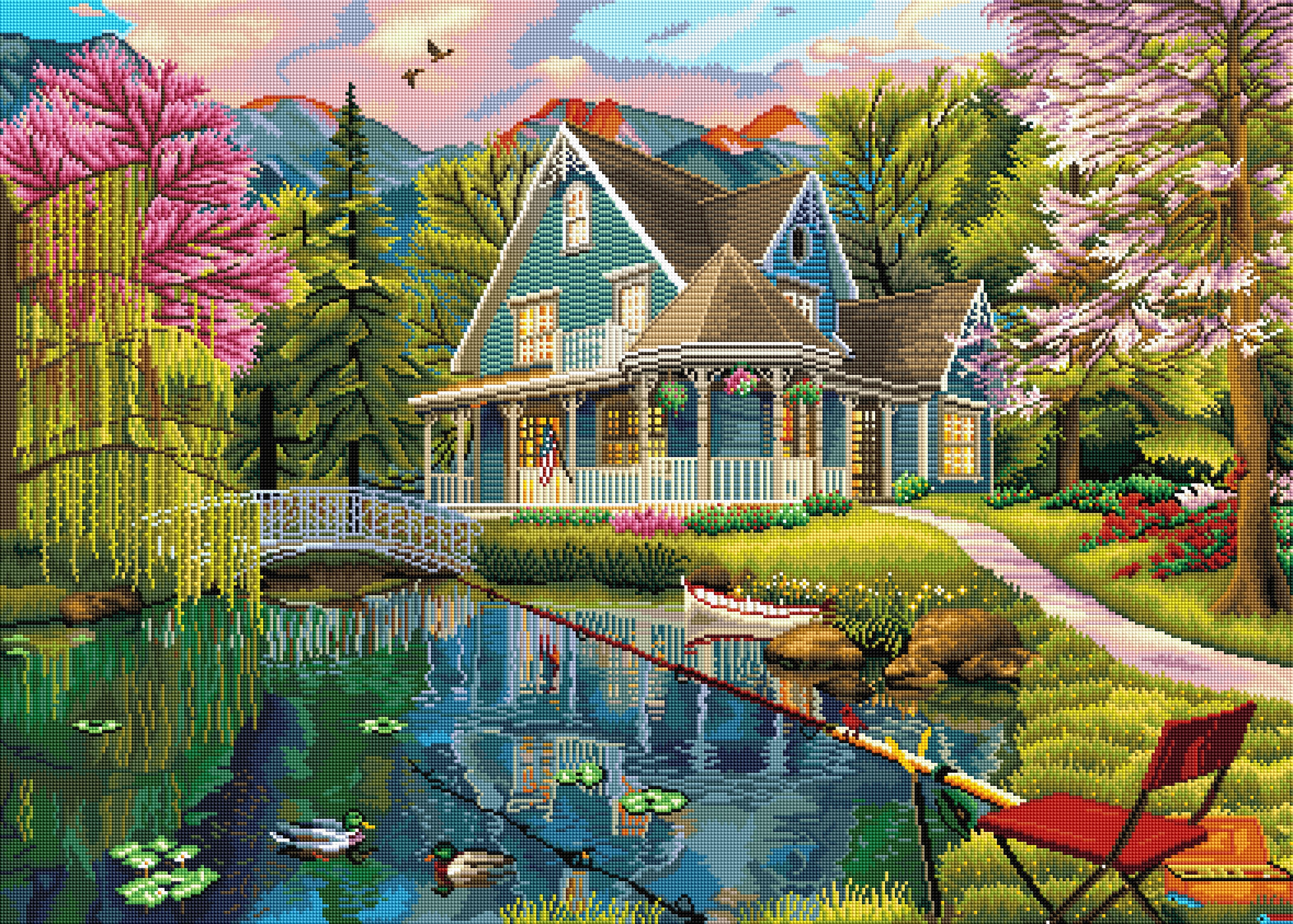 ダイヤモンドアートクラブ Brookside Retreat Brookside Retreat – Diamond Art Club