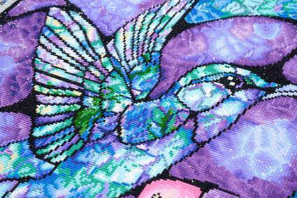 Diamond Painting Fleeting 22" x 29" (55.6cm x 73.7cm) / Round with 47 Colors including 3 ABs and 1 Iridescent Diamond and 4 Fairy Dust Diamonds / 54,136