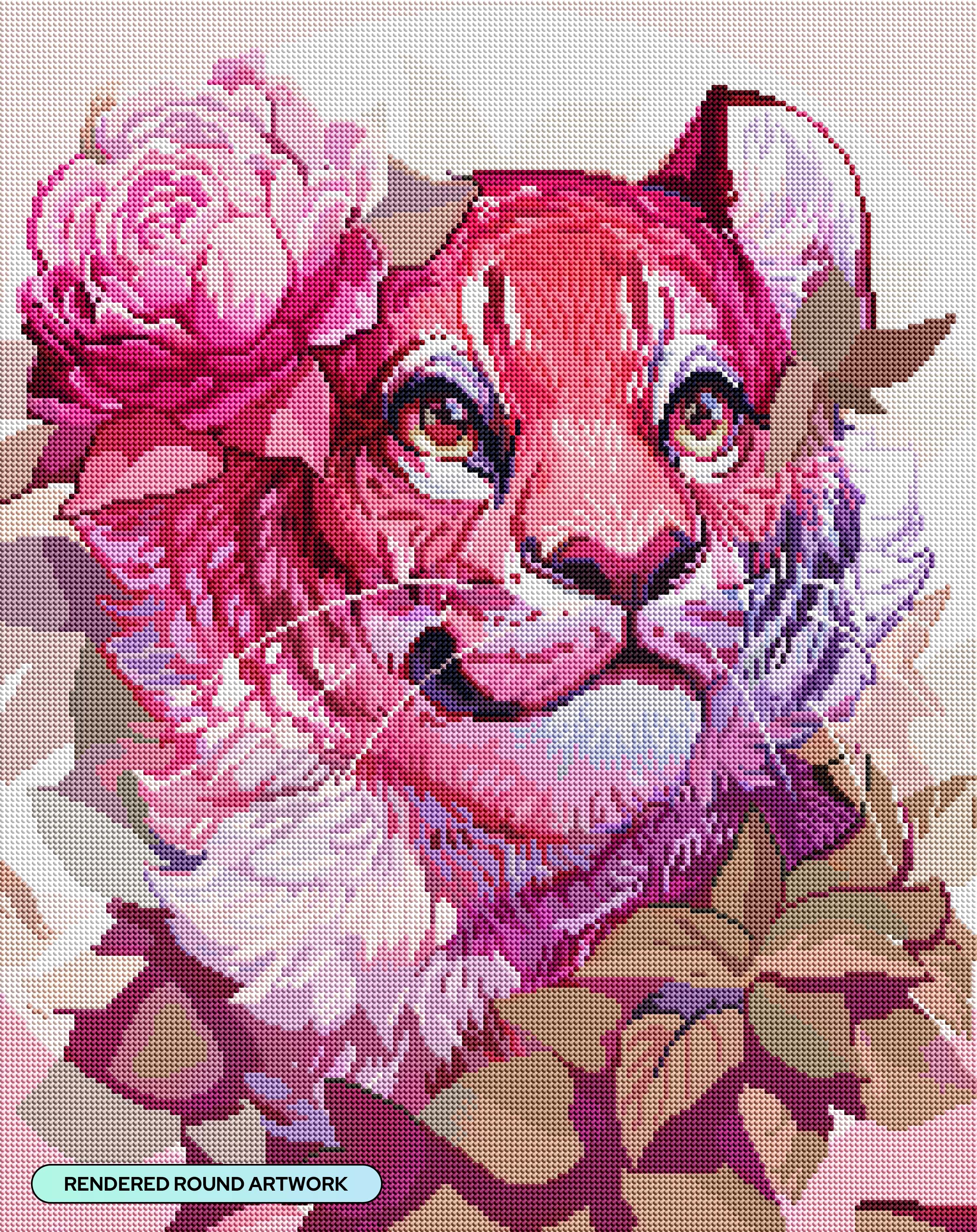Flower Cat – Diamond Art Club