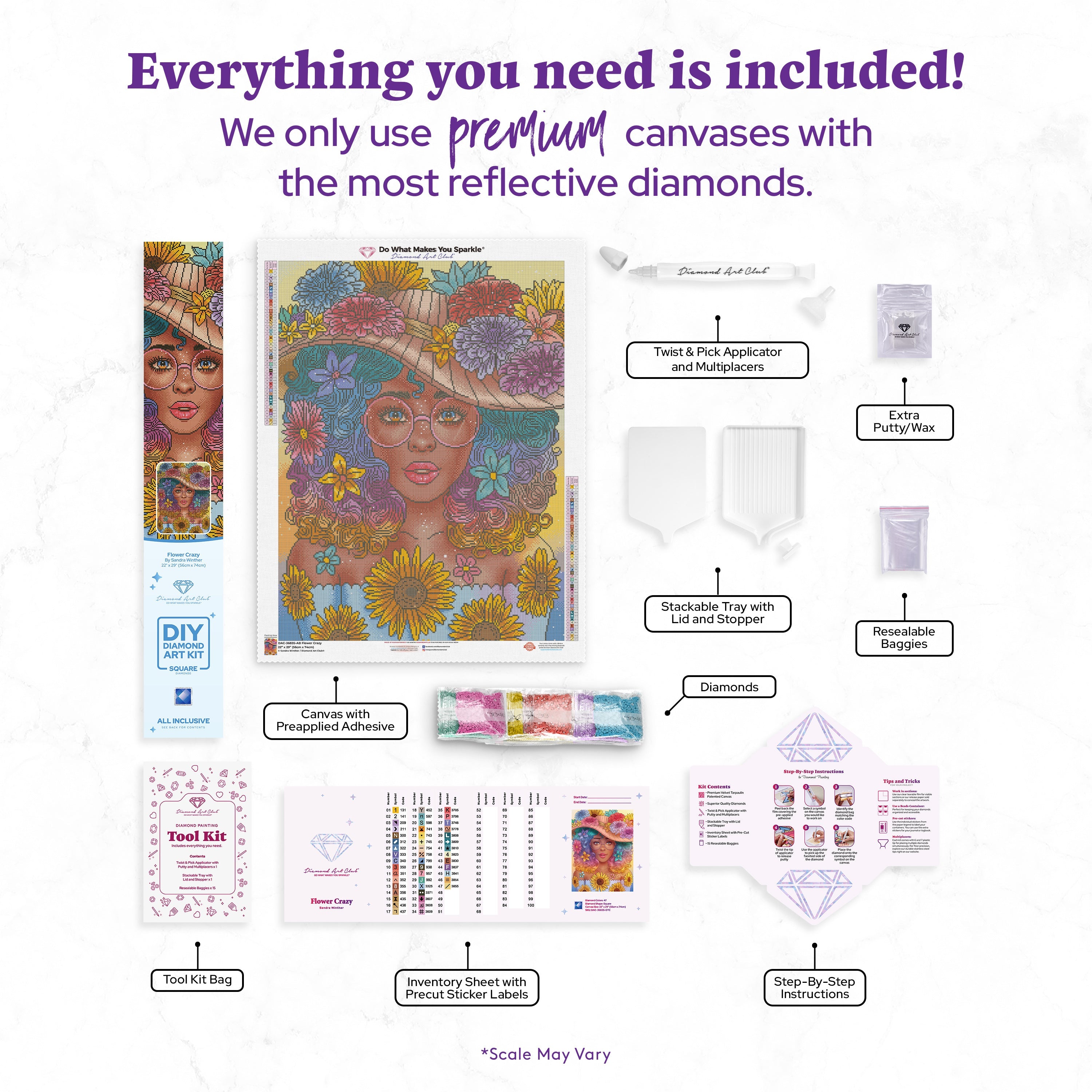 Flower Girl | Diamond Art Club®