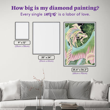 Diamond Painting Flower 25.6" x 36.2" (65cm x 92cm) / Square With 53 Colors Including 3 ABs and 2 Fairy Dust Diamonds / 96,309