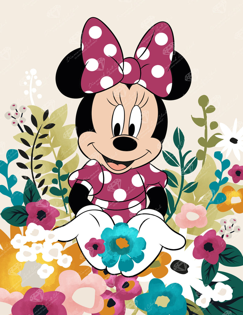 Diamond Painting Flowers for a Friend 13" x 17" (33cm x 42.7cm) / Round with 25 Colors including 3 ABs and 2 Fairy Dust Diamonds / 18,600