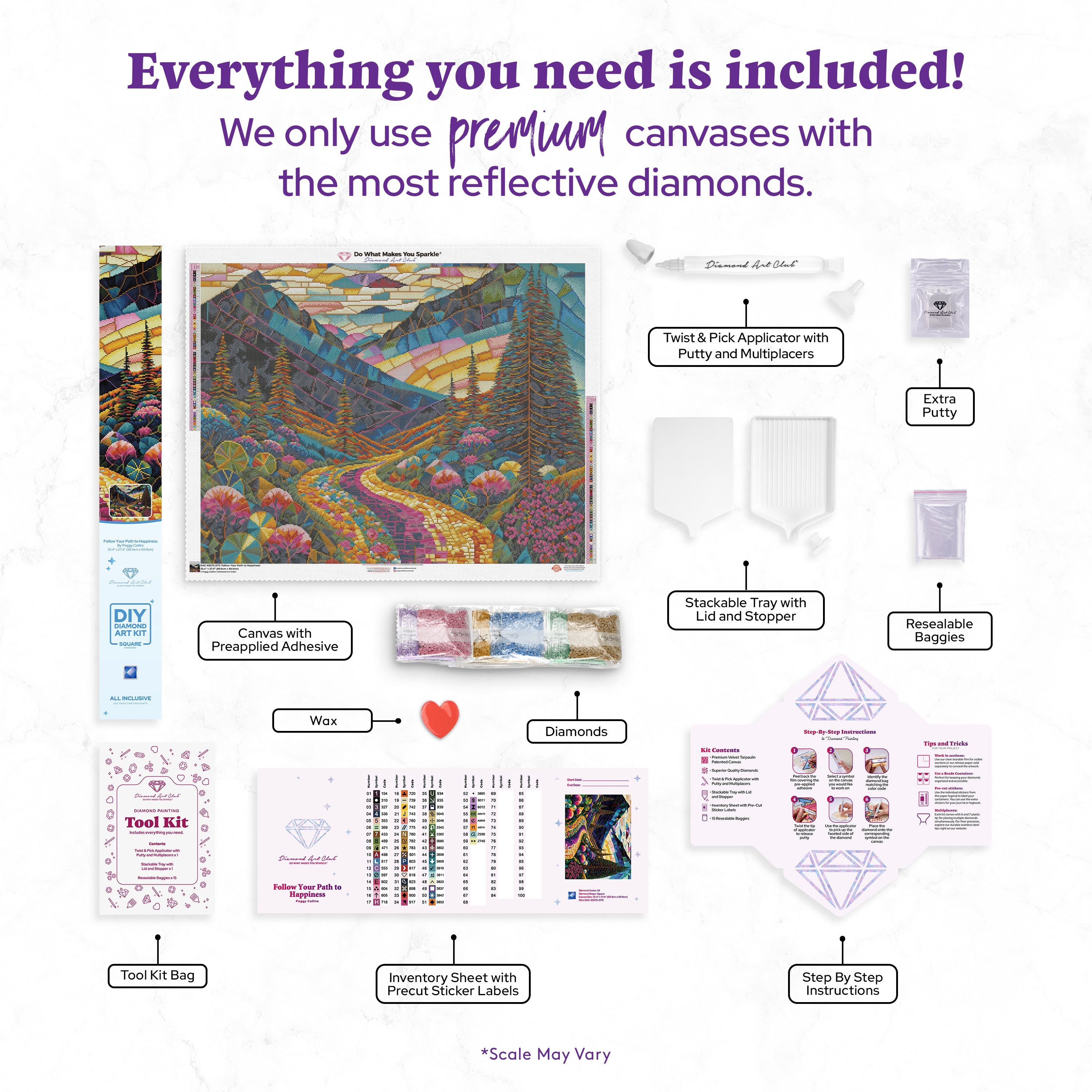 Follow Your Path to Happiness – Diamond Art Club