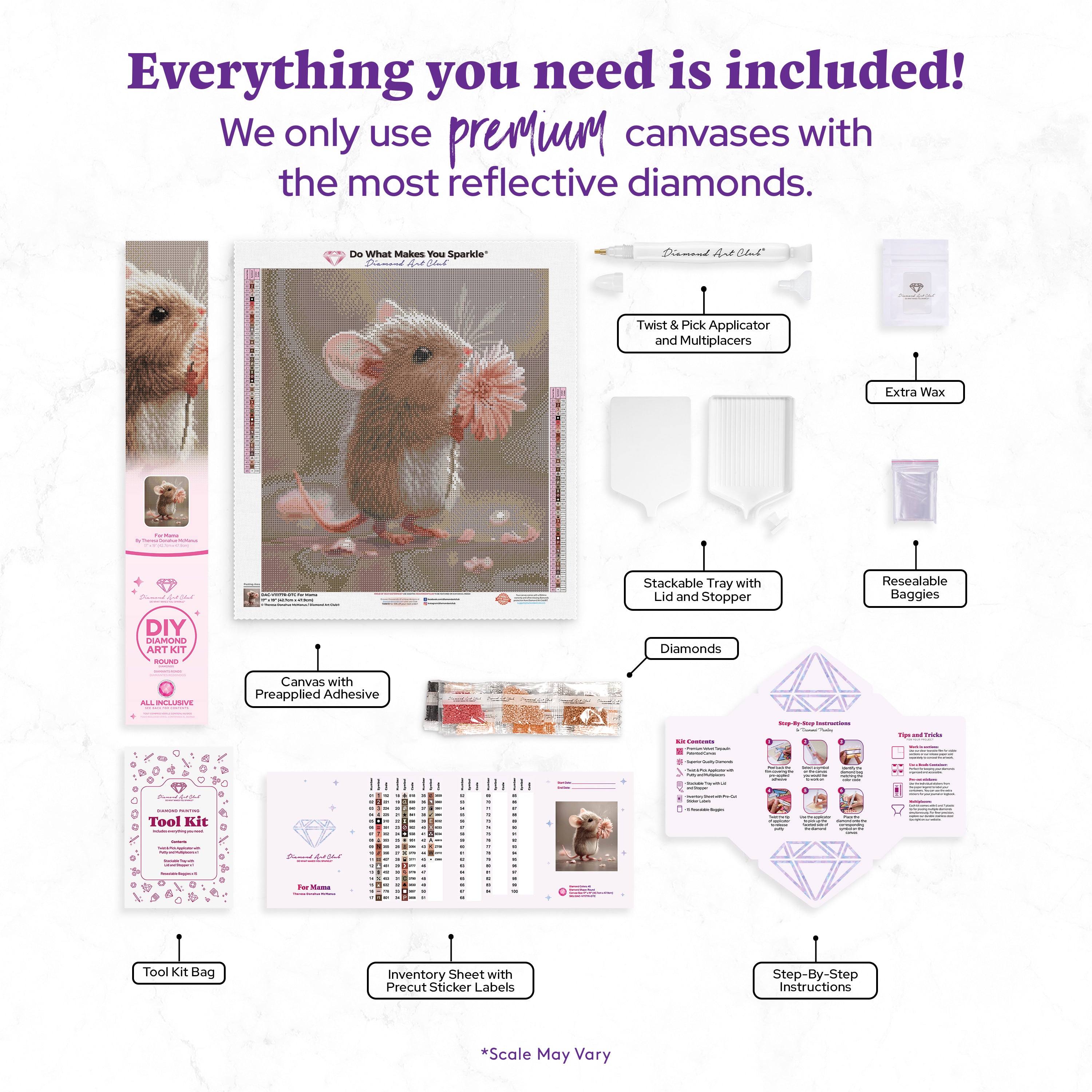 ママへ ダイヤモンドペインティングキット – Diamond Art Club