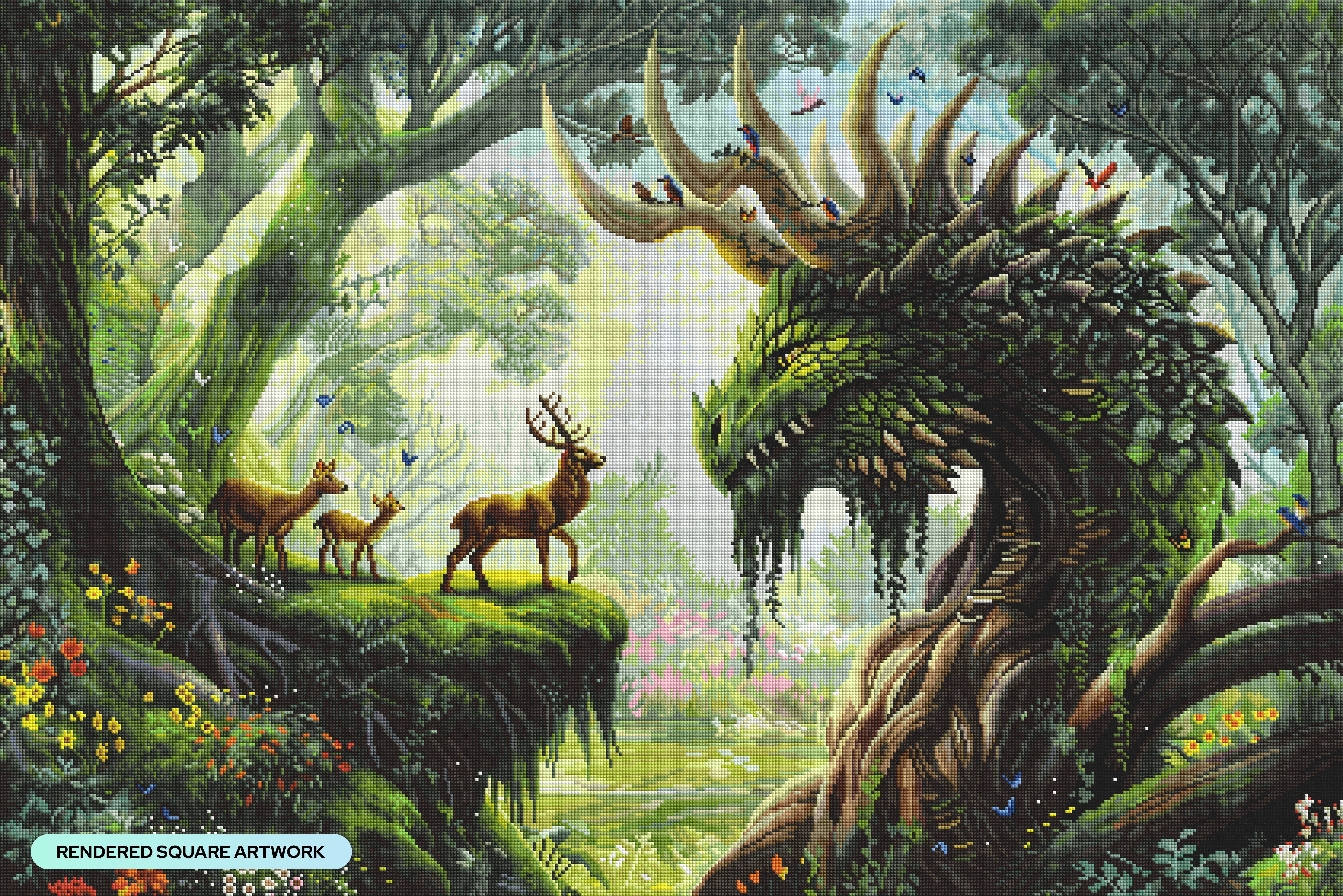 Forest Dragon, the Encounter – Diamond Art Club