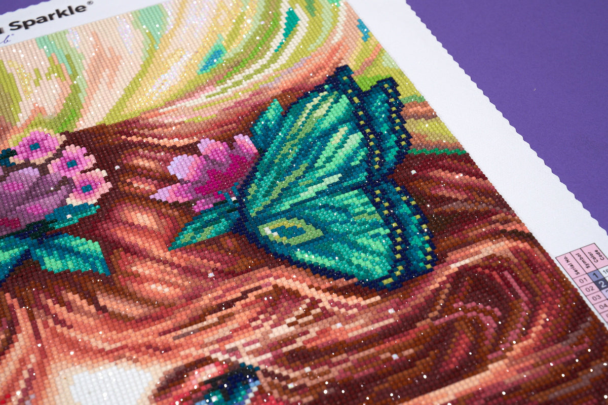 Diamond Painting Forest Spirit 22" x 32" (55.6cm x 80.9cm) / Round with 74 Colors including 2 ABs and 2 Fairy Dust Diamonds / 59,388