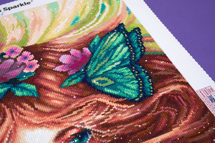 Diamond Painting Forest Spirit 22" x 32" (55.6cm x 80.9cm) / Round with 74 Colors including 2 ABs and 2 Fairy Dust Diamonds / 59,388