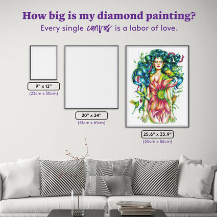 Diamond Painting Forestia 25.6" x 33.9" (65cm x 86cm) / Square with 63 Colors including 3 ABs and 1 Fairy Dust Diamonds / 90,045