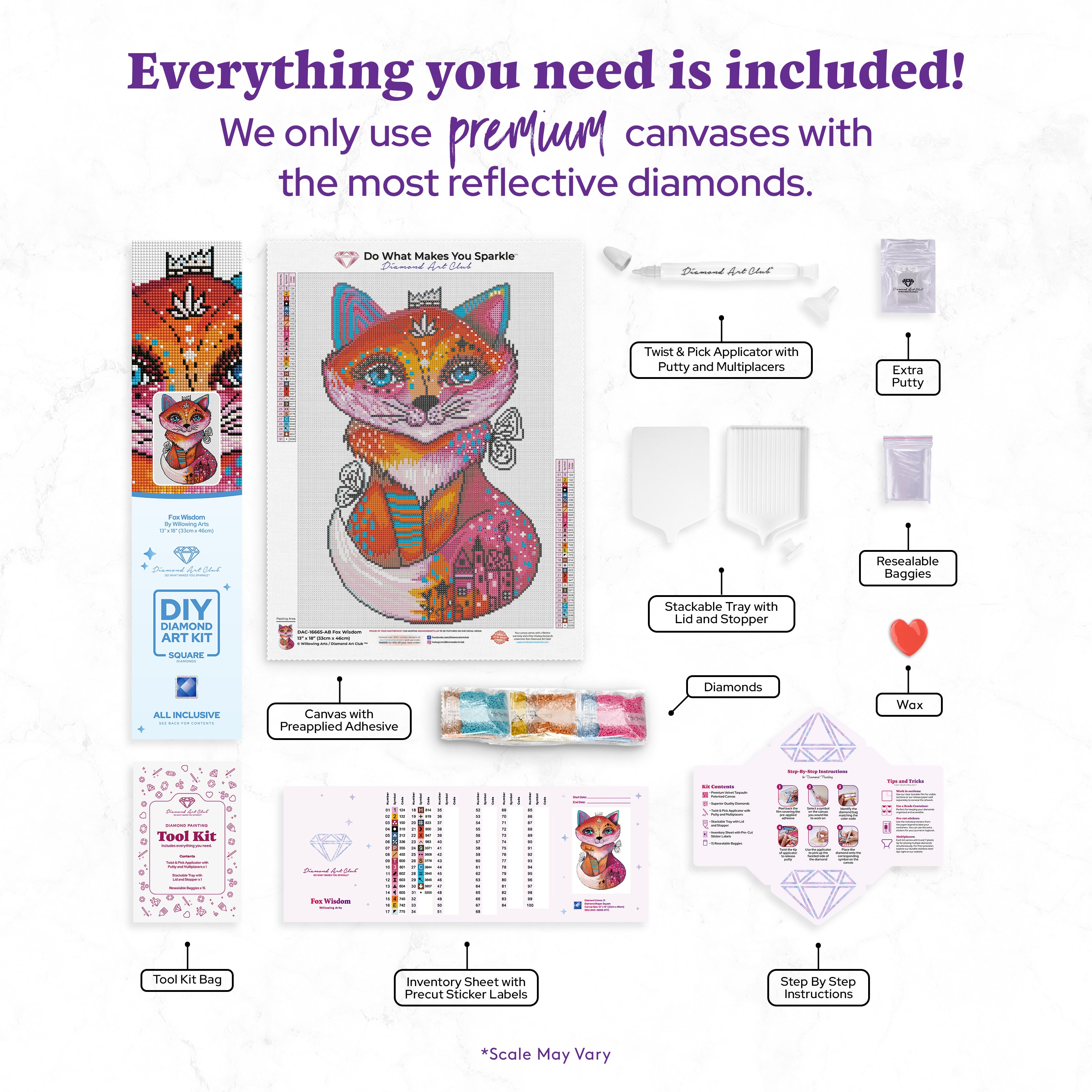 Fox Wisdom – Diamond Art Club