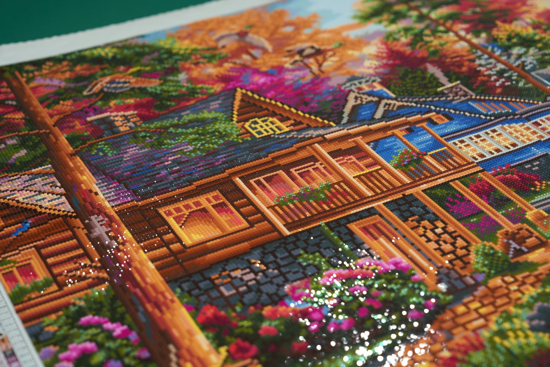 Diamond Painting Freedom at the Lake 36.6" x 27.6" (93cm x 70cm) / Square With 66 Colors Including 3 ABs / 104,813