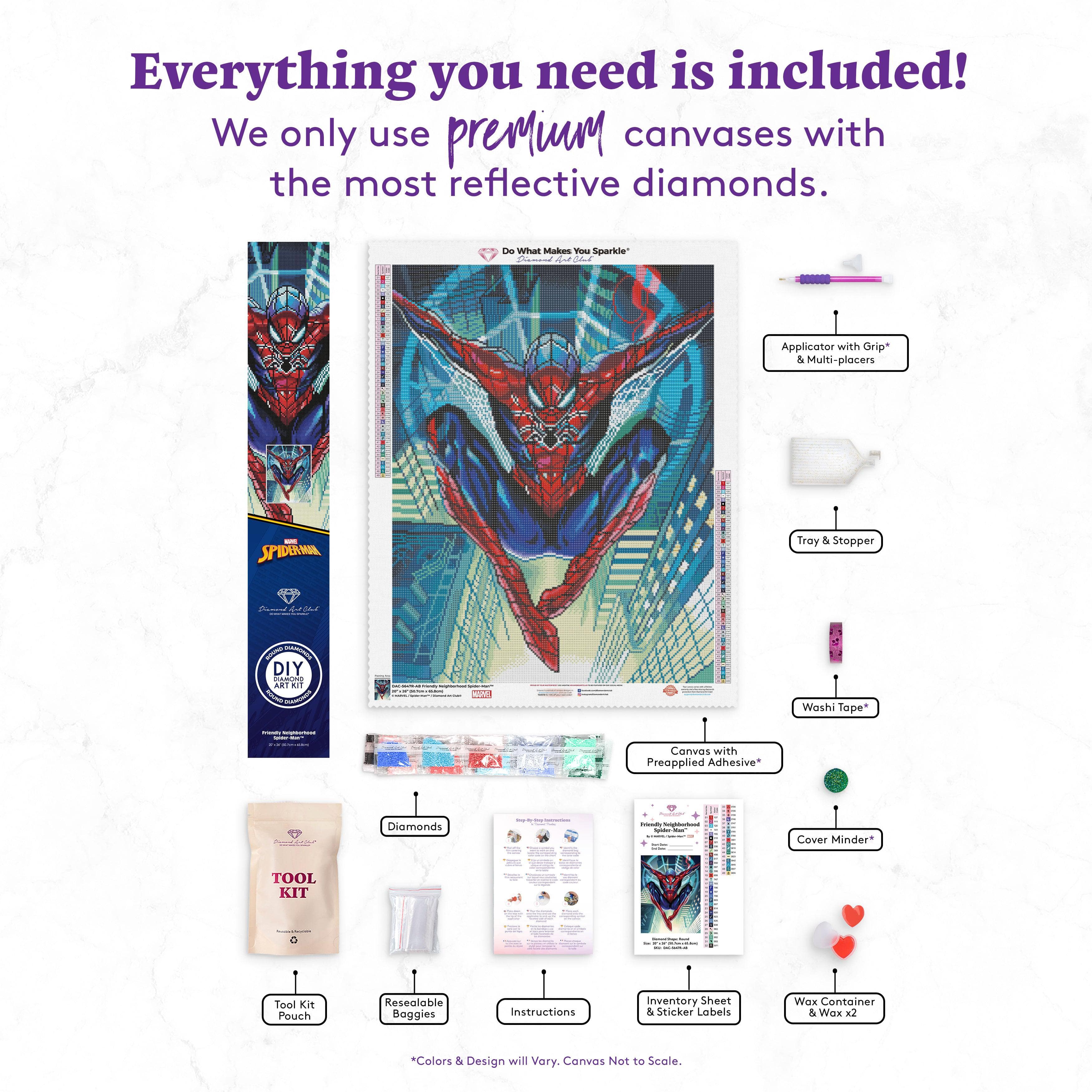 Spiderman, Full Round Diamond Painting Kits