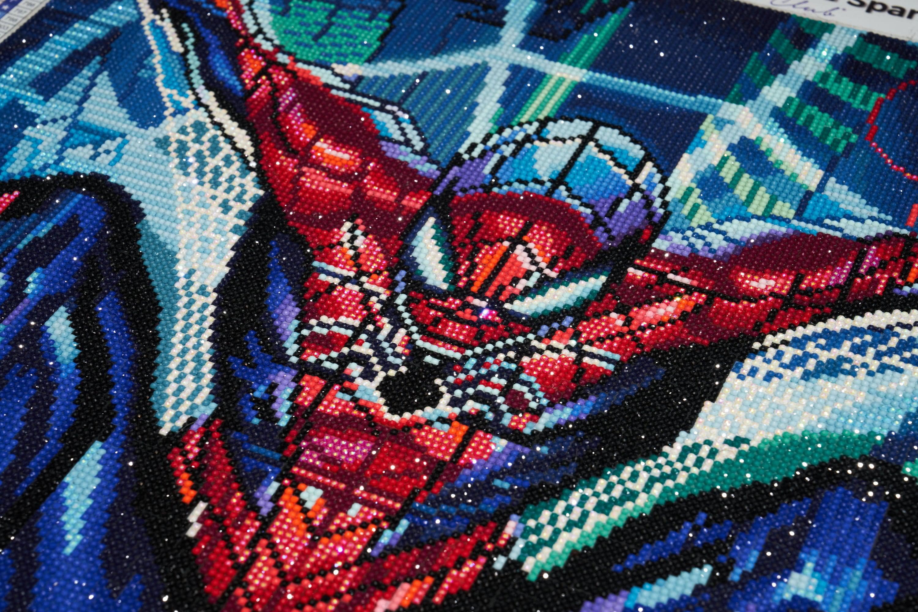 Diamond Painting Spiderman Skyline, Full Image - Painting