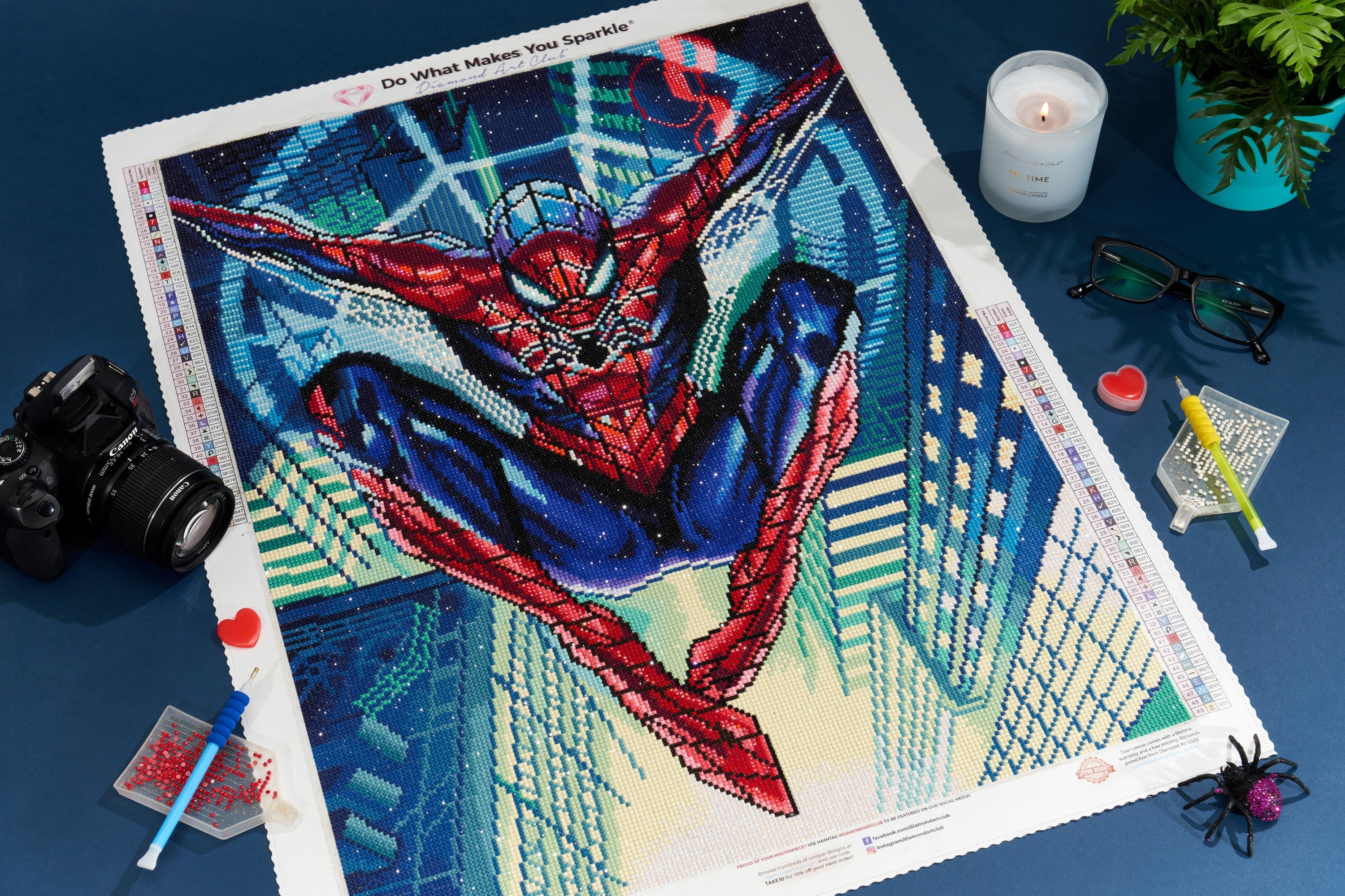 DIY 5D Spiderman Diamond Painting by Number Kits,Crystal Rhinestone Diamond  Embroidery Paintings Pictures Arts Craft for Home Wall Decor (Spiderman 12  X 16 Inch) : : Home & Kitchen