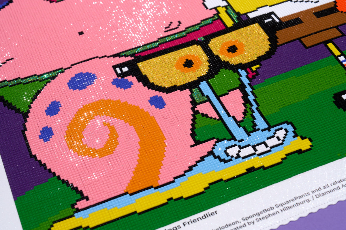 Diamond Painting Friends Make Things Friendlier 22" x 28″ (56cm x 71cm) / Square with 19 Colors including 3 ABs / 62,101