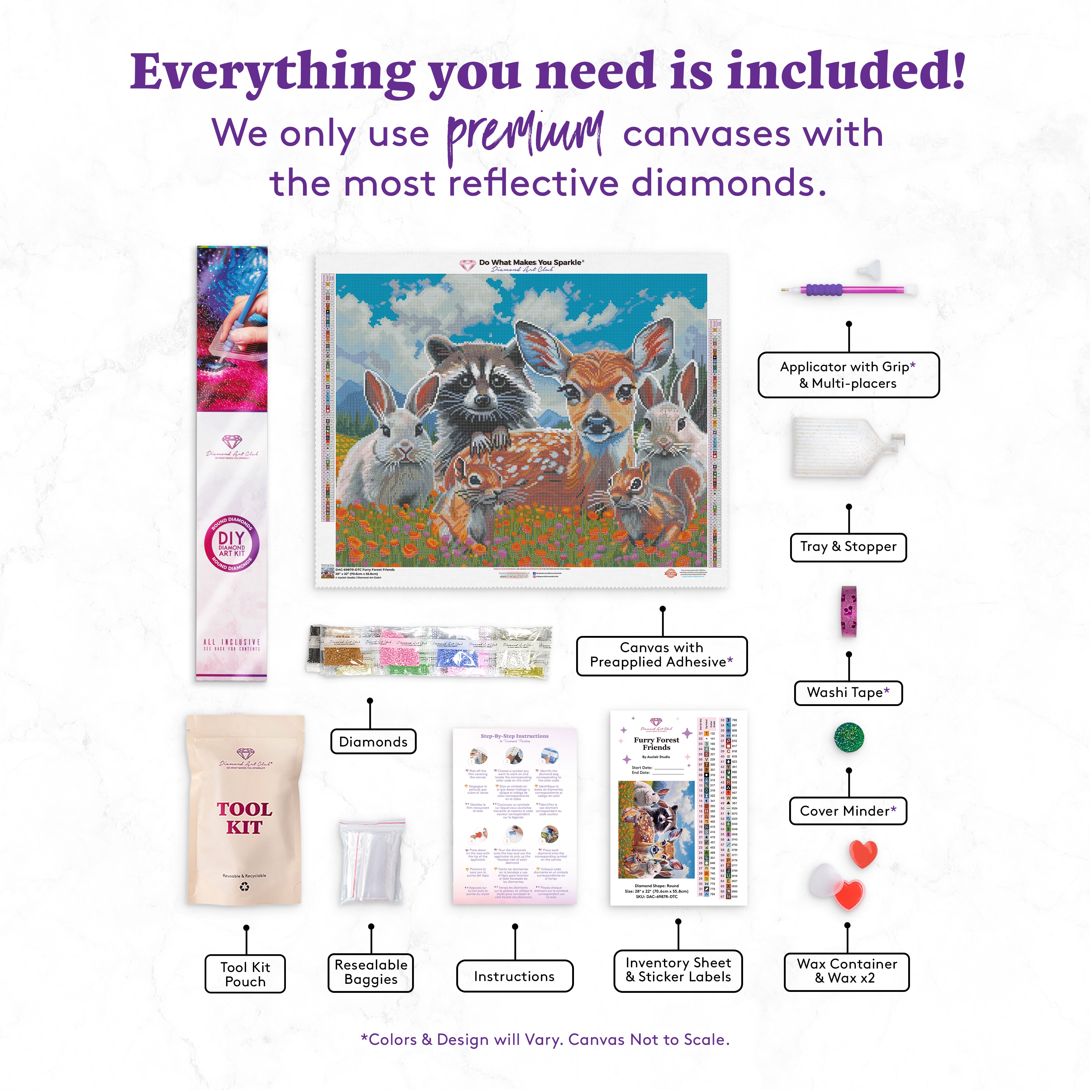 Furry Forest Friends – Diamond Art Club
