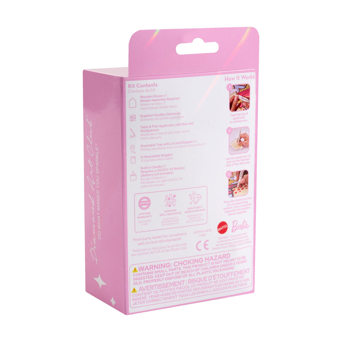 Diamond Painting Gem House - Barbie’s Villa 5.5" x 4.1" x 3.1" (14 x 10.5 x 8cm) / Round with 24 Colors / 2,590