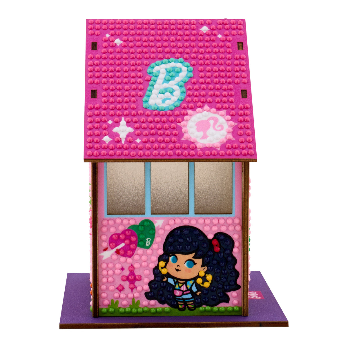Diamond Painting Gem House - Barbie’s Villa 5.5" x 4.1" x 3.1" (14 x 10.5 x 8cm) / Round with 24 Colors / 2,590