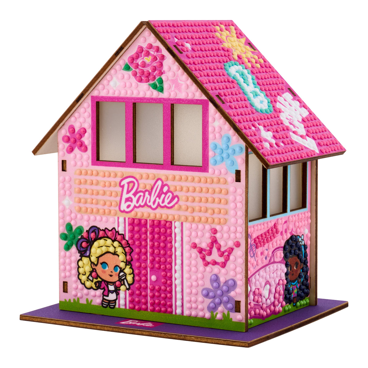 Diamond Painting Gem House - Barbie’s Villa 5.5" x 4.1" x 3.1" (14 x 10.5 x 8cm) / Round with 24 Colors / 2,590