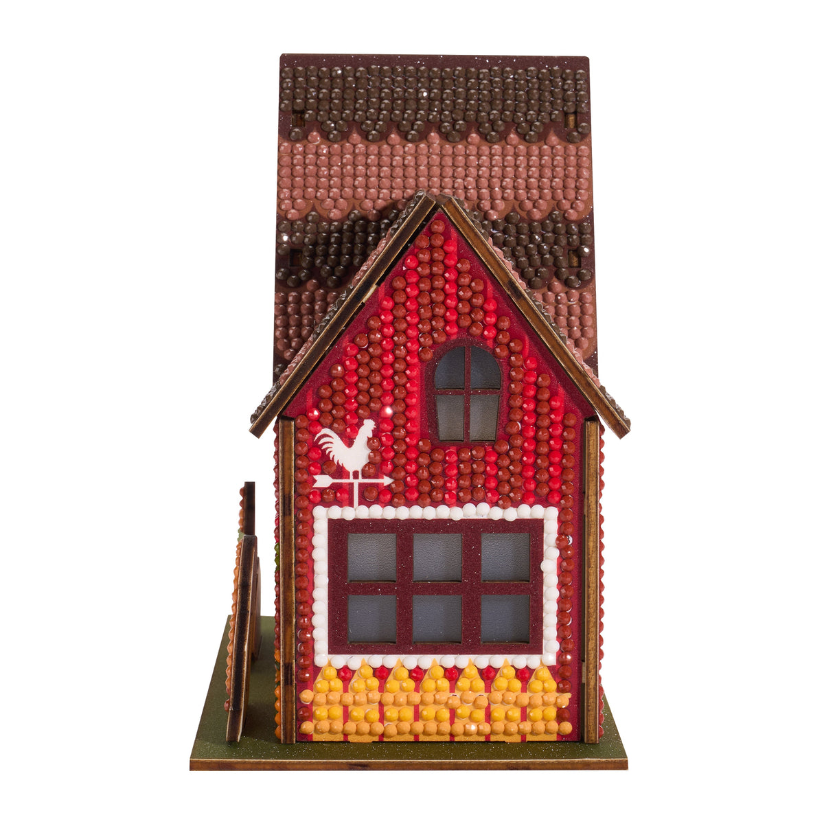 Diamond Painting Gem House - Farm House 5.5" x 4.1" x 3.1" (14cm x 10.5cm x 8cm) / Round with 26 Colors / 4,989