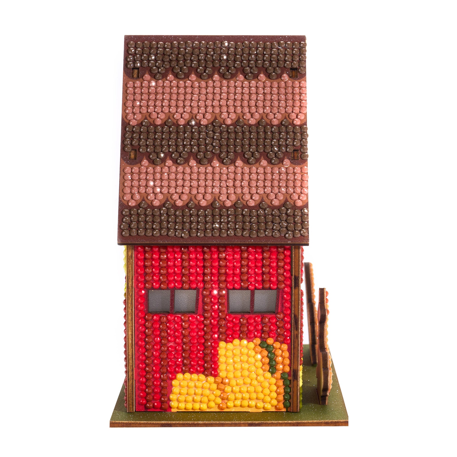 Diamond Painting Gem House - Farm House 5.5" x 4.1" x 3.1" (14cm x 10.5cm x 8cm) / Round with 26 Colors / 4,989