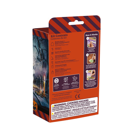 Diamond Painting Gem House - Pumpkin Glow Manor 5.5" x 4.1" x 3.1" (14 x 10.5 x 8cm) / Round with 20 Colors including 2 ABs and 1 Fairy Dust Diamond / 2,815