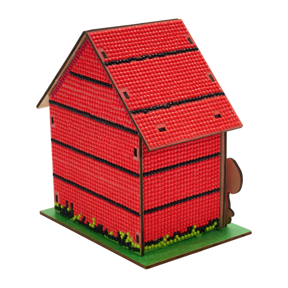 Diamond Painting Gem House - Snoopy™ 5.5" x 4.1" x 3.1" (14 x 10.5 x 8cm) / Round with 6 colors / 5,774