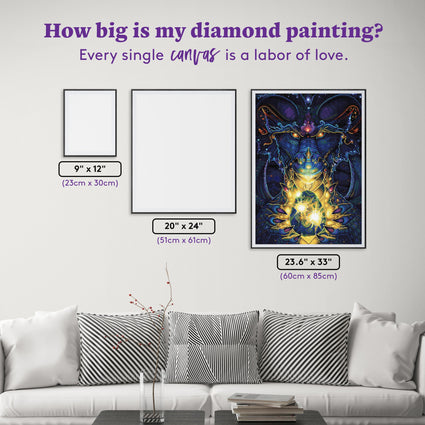 Diamond Painting Gift from the Void 23.6" x 33" (60cm x 85cm) / Square With 55 Colors Including 5 ABs and 1 Fairy Dust Diamonds / 82,181