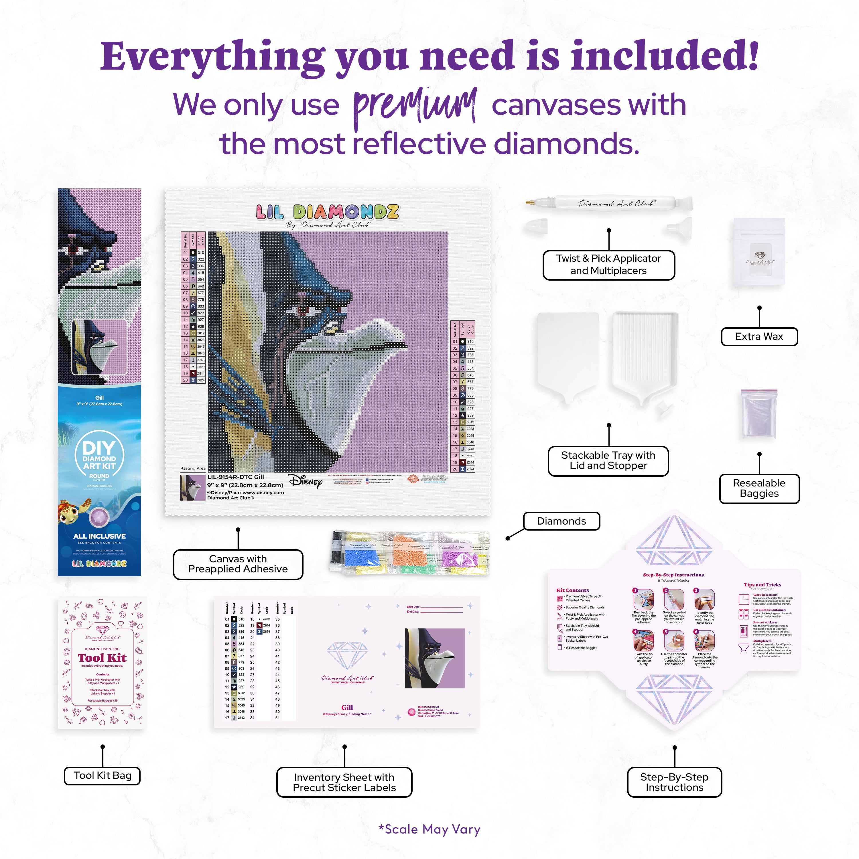 Gill Diamond Art Kit | Diamond Art Club