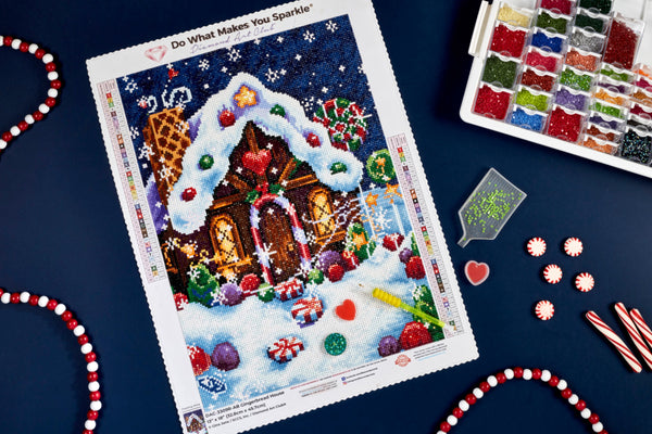 Gingerbread Diamond Pattern Gingerbread House – Diamond Art Club