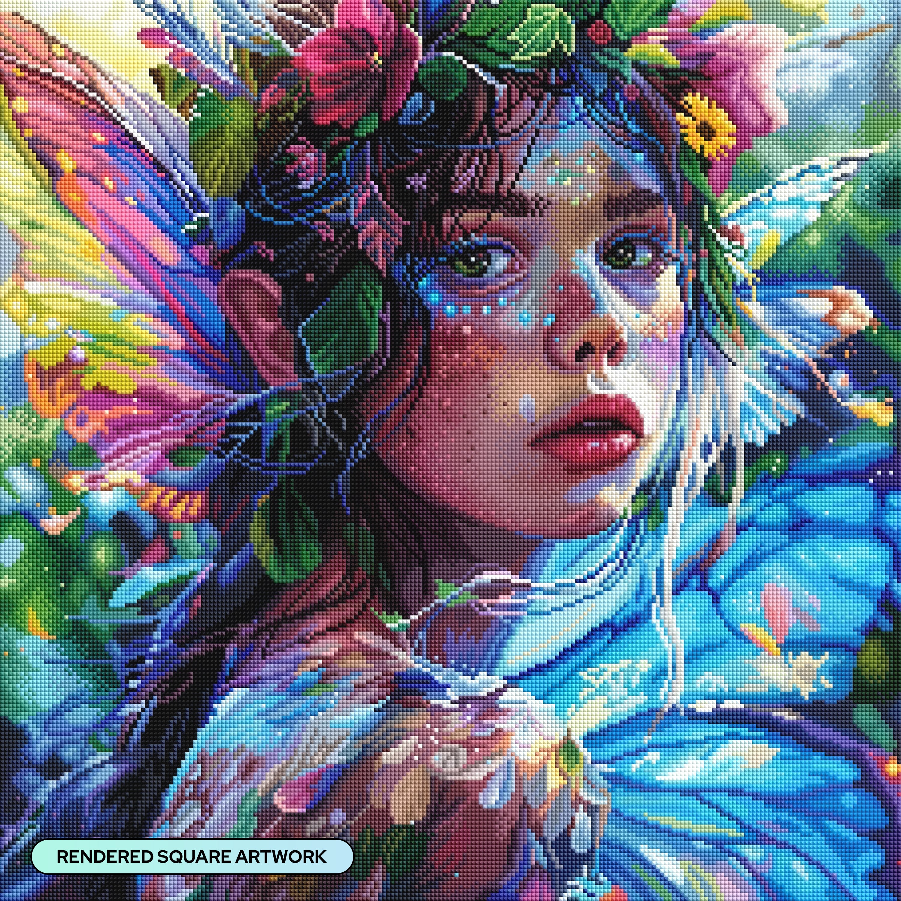 ダイヤモンドアートクラブ　Glimmering Grace Glimmering Grace Diamond Painting Kit – Diamond Art Club