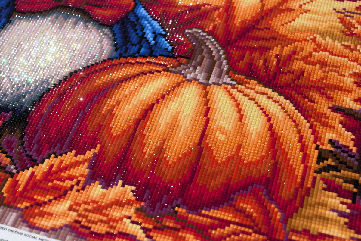 Diamond Painting Gobbler 25" x 22" (63.7cm x 55.8cm) / Square with 55 Colors including 3 ABs and 3 Fairy Dust Diamonds / 57,344