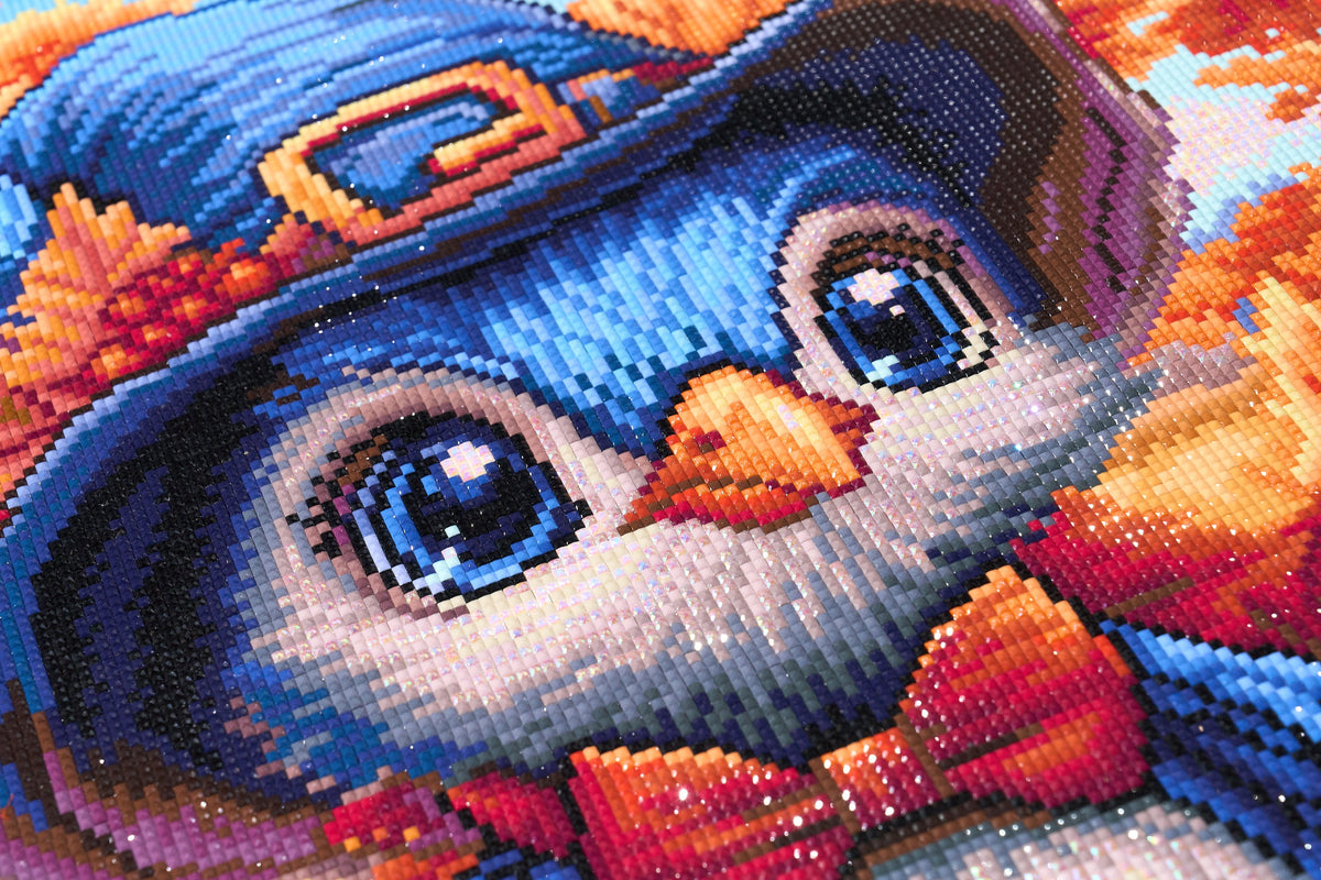 Diamond Painting Gobbler 25" x 22" (63.7cm x 55.8cm) / Square with 55 Colors including 3 ABs and 3 Fairy Dust Diamonds / 57,344