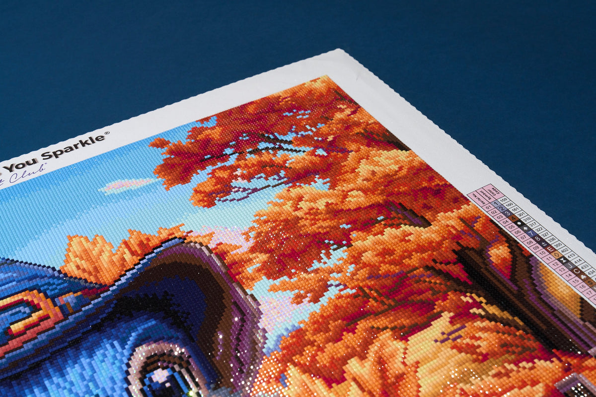 Diamond Painting Gobbler 25" x 22" (63.7cm x 55.8cm) / Square with 55 Colors including 3 ABs and 3 Fairy Dust Diamonds / 57,344