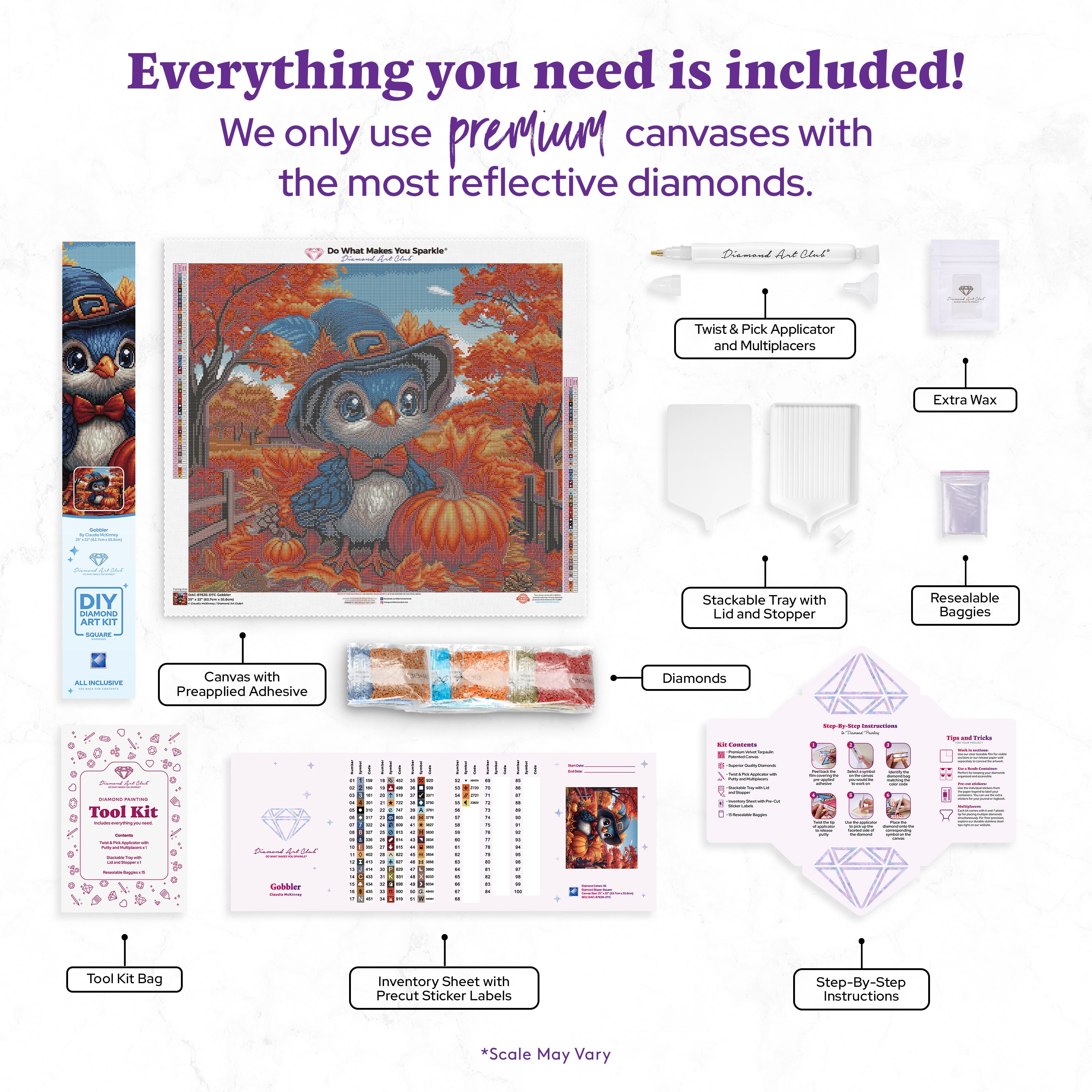 Gobbler Diamond Painting Kit – Diamond Art Club