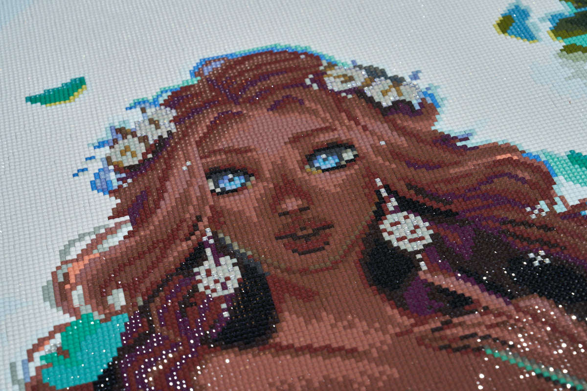 Diamond Painting Goddess of Water 23.6" x 35.4" (60cm x 90cm) / Square with 52 Colors including 5 Fairy Dust Diamonds and 1 Iridescent Diamond / 87,001
