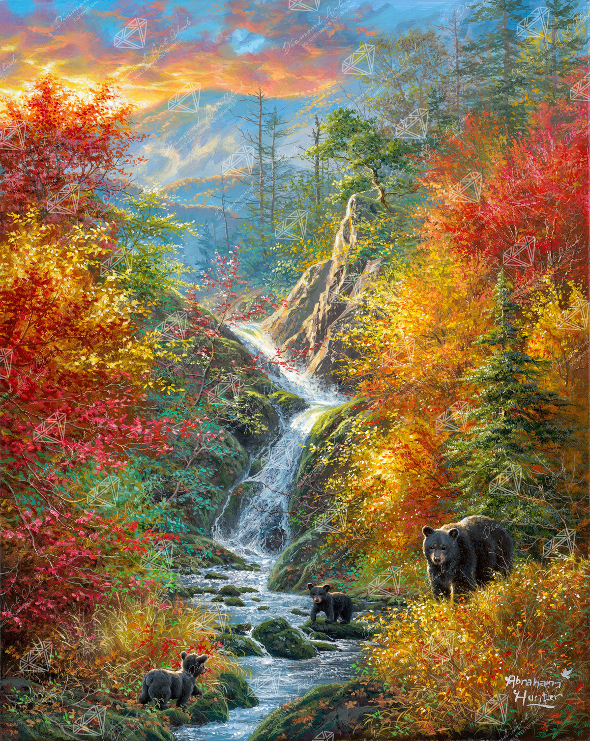 Diamond Painting Golden Adventure 27.6" x 34.7" (69.9cm x 87.9cm) / Square with 93 Colors including 4 ABs and 2 Fairy Dust Diamonds / 99,193