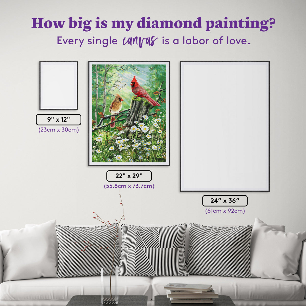 Diamond Painting Golden Light 22" x 29" (55.8cm x 73.7cm) / Square with 82 Colors including 3 ABs and 2 Fairy Dust Diamonds / 66,304