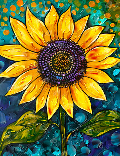 Diamond Painting Golden Majesty 13" x 17" (33cm x 42.7cm) / Round with 54 Colors including 2 ABs and 2 Fairy Dust Diamonds / 18,600