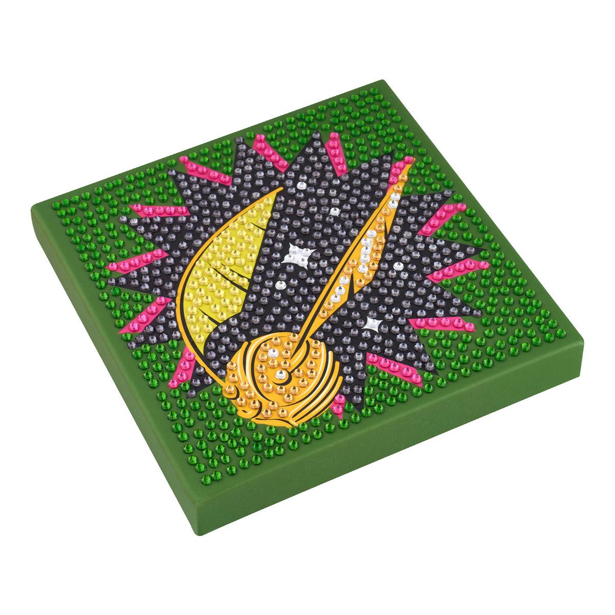 Diamond Painting Golden Snitch Flight - Easy Gem™ Sparkle Boards 6" x 6" (15cm x 15cm) / Round with 6 Colors including 6 Iridescent Diamonds / 902