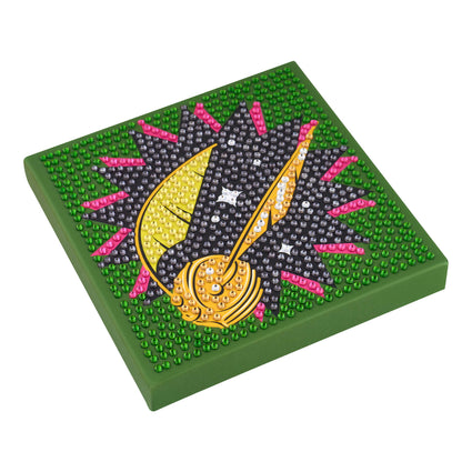 Diamond Painting Golden Snitch Flight - Easy Gem™ Sparkle Boards 6" x 6" (15cm x 15cm) / Round with 6 Colors including 6 Iridescent Diamonds / 902